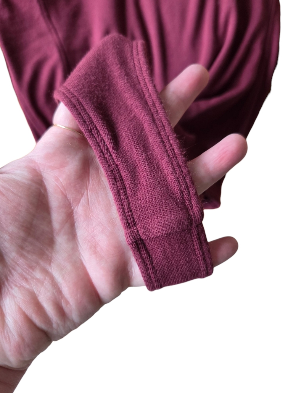 Kit and Ace Kit Square Neck Bodysuit Women Medium Burgundy - Picture 8 of 12